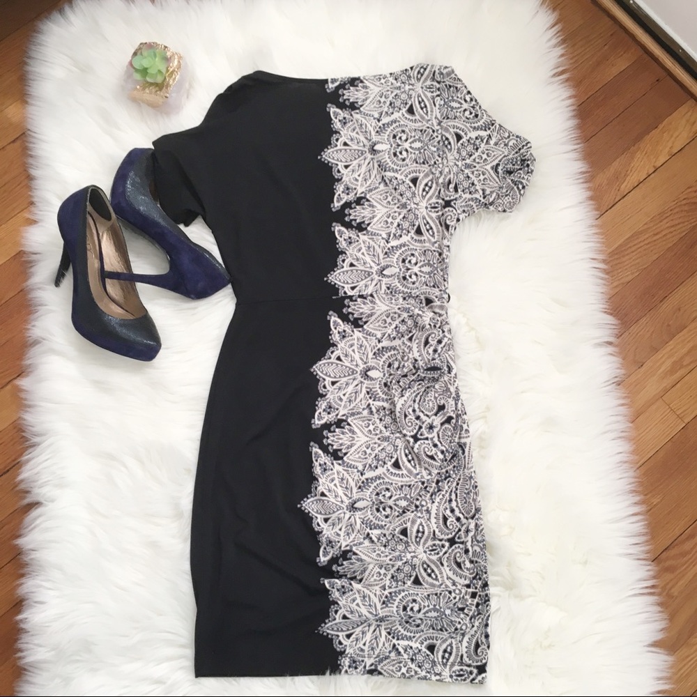 Cold Shoulder Bodycon Cocktail Dress BCBGMAXAZRIA - Picture 7 of 8